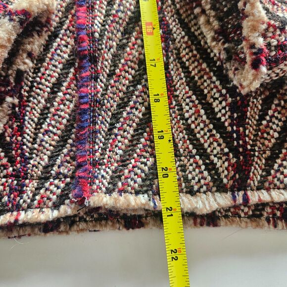 Anthro Driftwood XL Tweed Blazer Jacket Open Front Multi Color Office Wool Blend - Picture 7 of 7